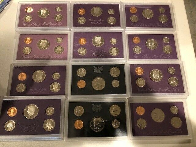 Estate Sale Lot Us $proof Sets$ No Boxes Priced To Sell Read Description